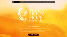 What Truesiouxhope.org website looked like in 2019 (4 years ago)