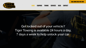 What Tigertowing.com website looked like in 2019 (4 years ago)