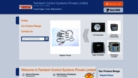 What Twintechcontrols.in website looked like in 2019 (4 years ago)