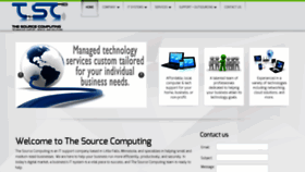 What Thesourcecomputing.com website looked like in 2019 (4 years ago)