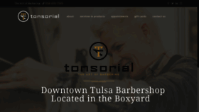 What Tonsorialtulsa.com website looked like in 2019 (5 years ago)