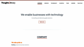 What Thoughts2binary.co.in website looked like in 2019 (4 years ago)
