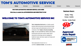 What Toms-automotive.com website looked like in 2019 (4 years ago)