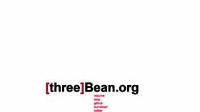 What Threebean.org website looked like in 2019 (4 years ago)