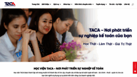 What Taca.edu.vn website looked like in 2019 (4 years ago)