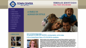 What Towncenterdentalgarland.com website looked like in 2019 (4 years ago)