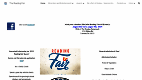 What Thereadingfair.org website looked like in 2019 (4 years ago)
