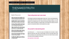 What Thenakedtruthaboutbookpublishing.com website looked like in 2019 (4 years ago)