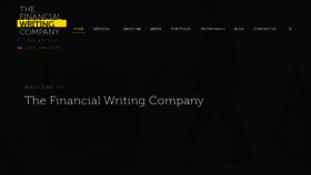 What Thefinancialwritingcompany.com.au website looked like in 2019 (4 years ago)