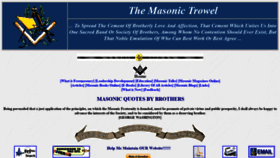 What Themasonictrowel.com website looked like in 2019 (4 years ago)