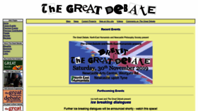 What Thegreatdebate.org.uk website looked like in 2019 (4 years ago)