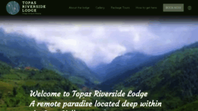 What Topasriversidelodge.com website looked like in 2019 (4 years ago)