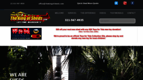 What Thekingofsheds.com website looked like in 2019 (4 years ago)