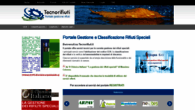 What Tecnorifiuti.it website looked like in 2019 (4 years ago)