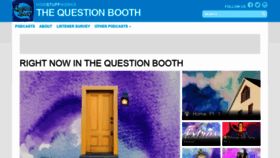 What Thequestionbooth.com website looked like in 2019 (4 years ago)
