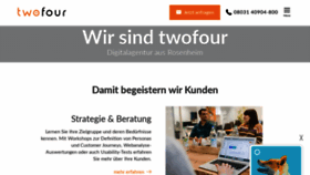 What Twofour.de website looked like in 2019 (4 years ago)