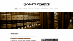 What Taggart-law.com website looked like in 2019 (4 years ago)