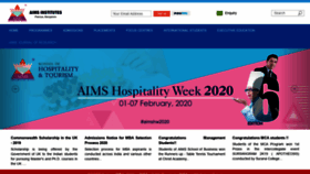 What Theaims.ac.in website looked like in 2019 (4 years ago)