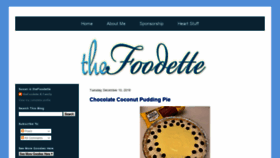 What Thefoodette.com website looked like in 2019 (4 years ago)