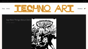 What Technoartgallery.com website looked like in 2019 (4 years ago)