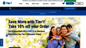 What Tier1water.com website looked like in 2019 (4 years ago)