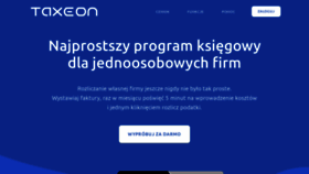 What Taxeon.pl website looked like in 2019 (4 years ago)
