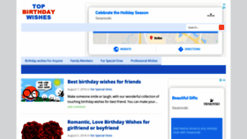 What Topbirthdaywishes.org website looked like in 2019 (4 years ago)