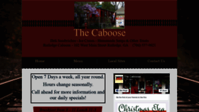 What Thecabooseinrutledge.com website looked like in 2019 (4 years ago)