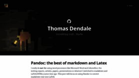 What Thomasdendale.com website looked like in 2019 (4 years ago)