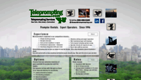 What Teleprompting.com website looked like in 2019 (4 years ago)