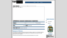 What Txtformat.com website looked like in 2019 (4 years ago)