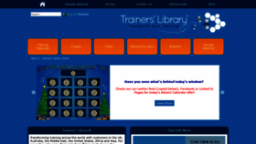 What Trainerslibrary.com website looked like in 2019 (4 years ago)