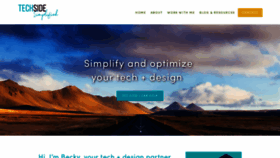 What Techsidesimplified.com website looked like in 2019 (4 years ago)