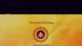 What Theocentricpsychology.com website looked like in 2019 (4 years ago)