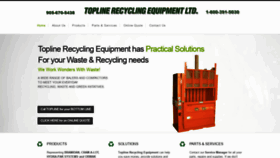 What Toplinerecycling.com website looked like in 2019 (4 years ago)