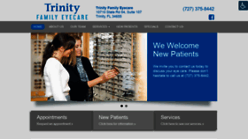 What Trinity-eyecare.com website looked like in 2019 (4 years ago)