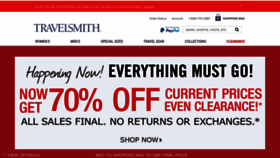 What Travelsmith.com website looked like in 2019 (4 years ago)