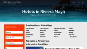 What Therivieramayahotels.com website looked like in 2019 (4 years ago)