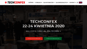 What Techconfex.pl website looked like in 2019 (4 years ago)