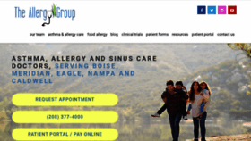 What Theallergygroup.com website looked like in 2019 (4 years ago)