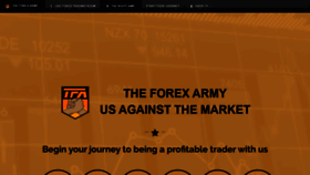 What Theforexarmy.com website looked like in 2019 (4 years ago)