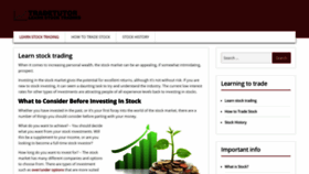 What Tradetutor-learn-stock-trading.com website looked like in 2019 (4 years ago)