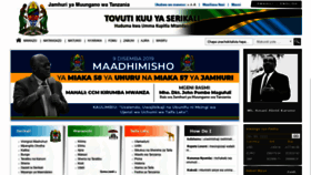What Tanzania.go.tz website looked like in 2019 (4 years ago)