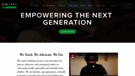 What Talkingrace.org website looked like in 2019 (5 years ago)