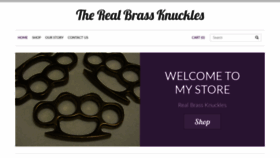 What Therealbrassknuckles.com website looked like in 2019 (4 years ago)