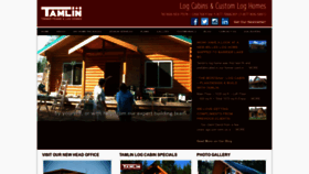 What Tamlinlogcabins.com website looked like in 2019 (4 years ago)