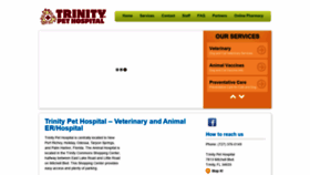 What Trinitypethospital.net website looked like in 2019 (4 years ago)