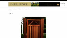 What Thedeerfence.com website looked like in 2019 (4 years ago)