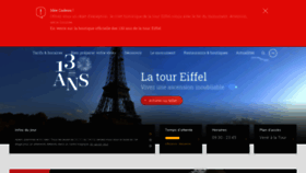 What Toureiffel.fr website looked like in 2019 (4 years ago)