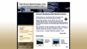 What Tristateironworks.com website looked like in 2019 (4 years ago)